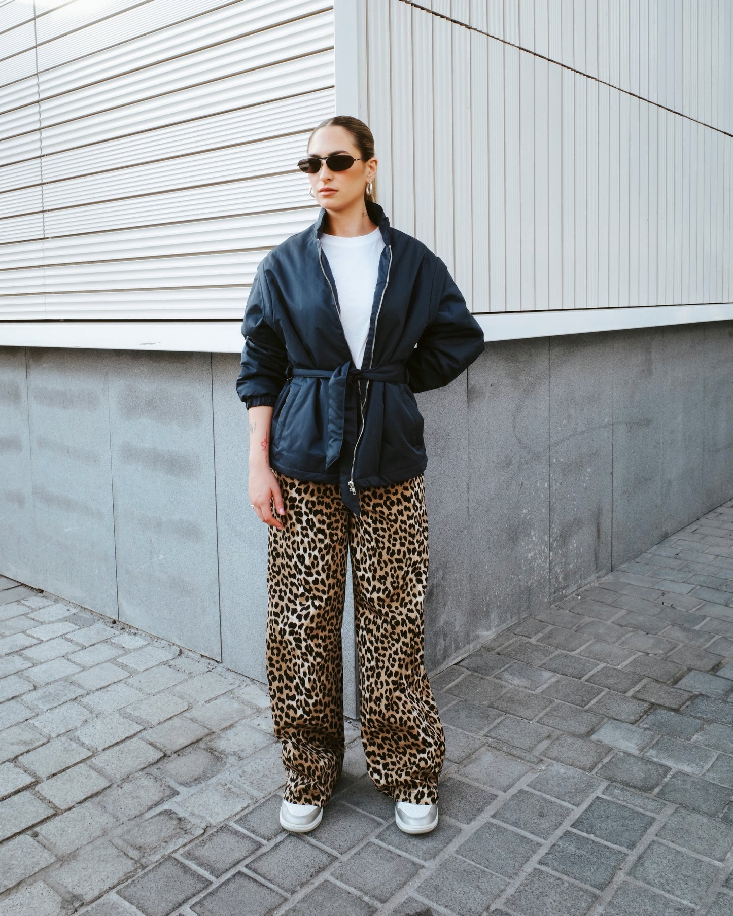 Leopard print pants