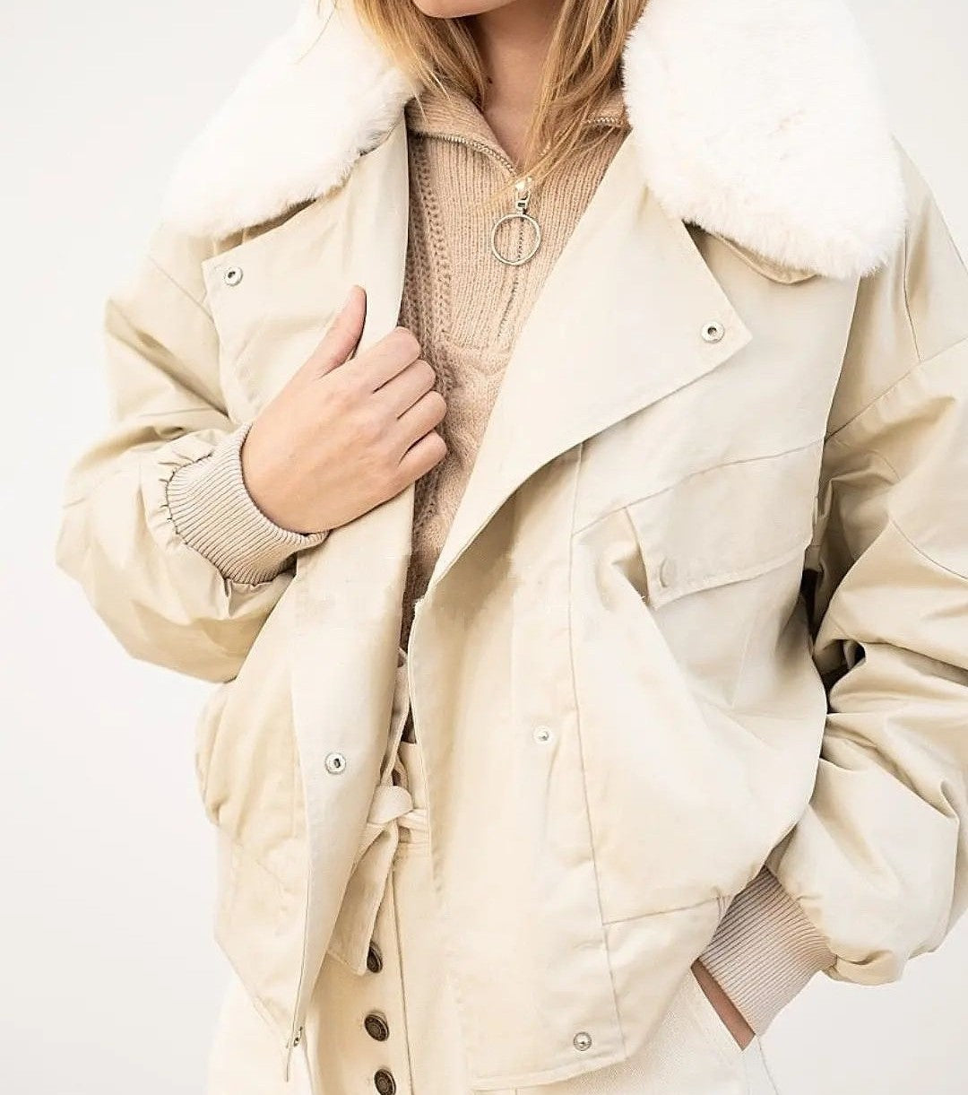 Nylon Off-White Coat