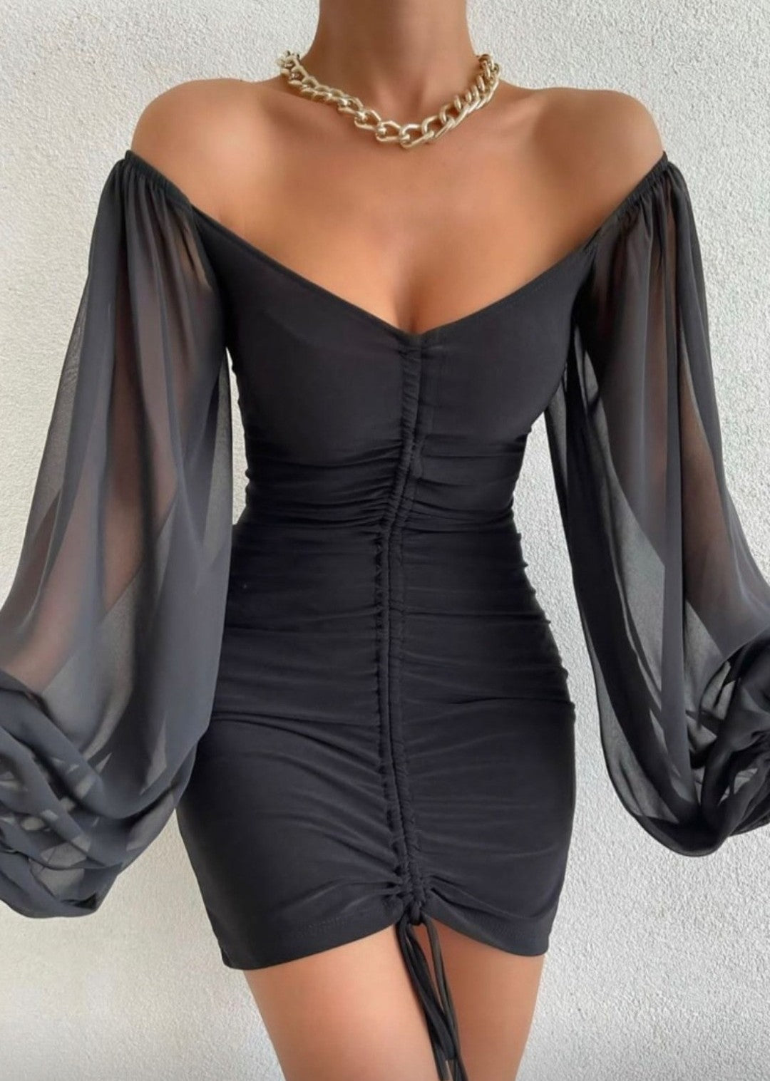 Mini black dress