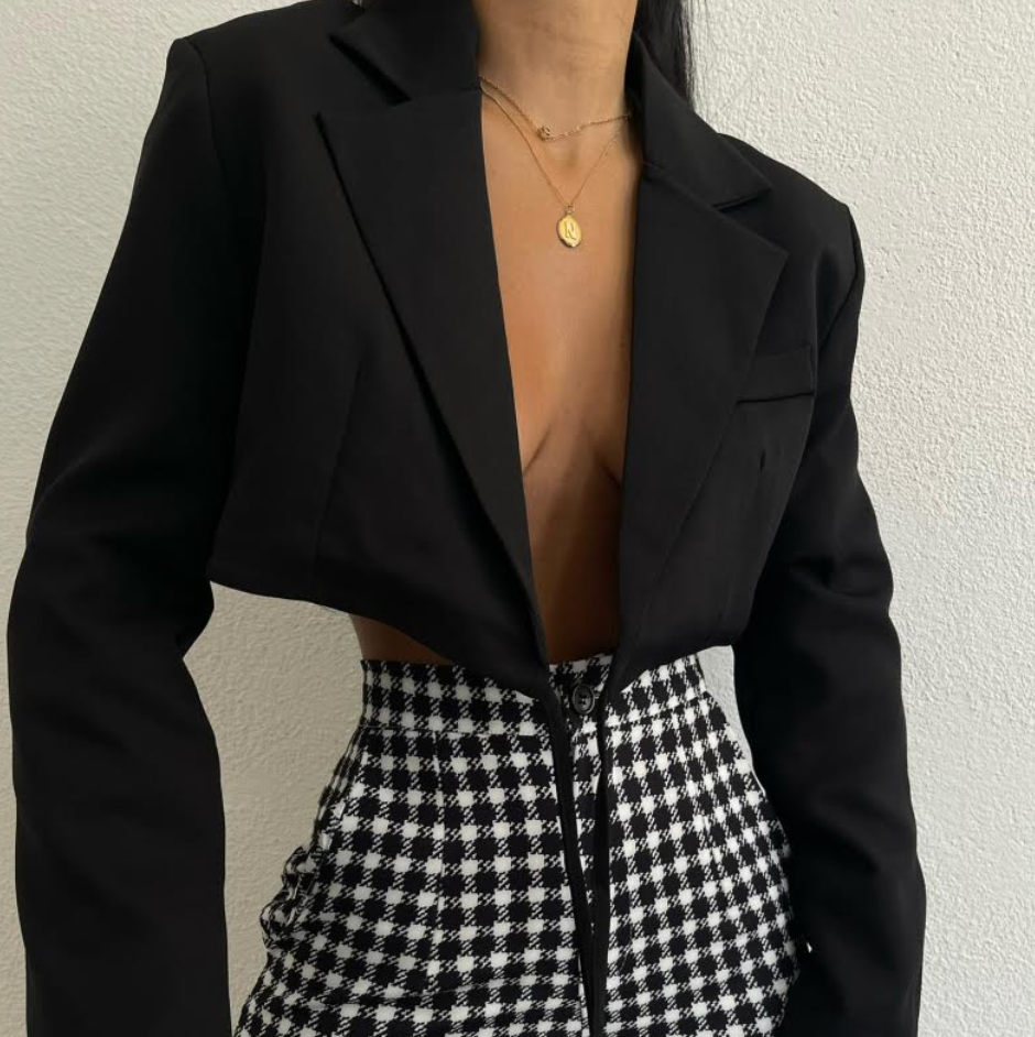 Short Black Blazer