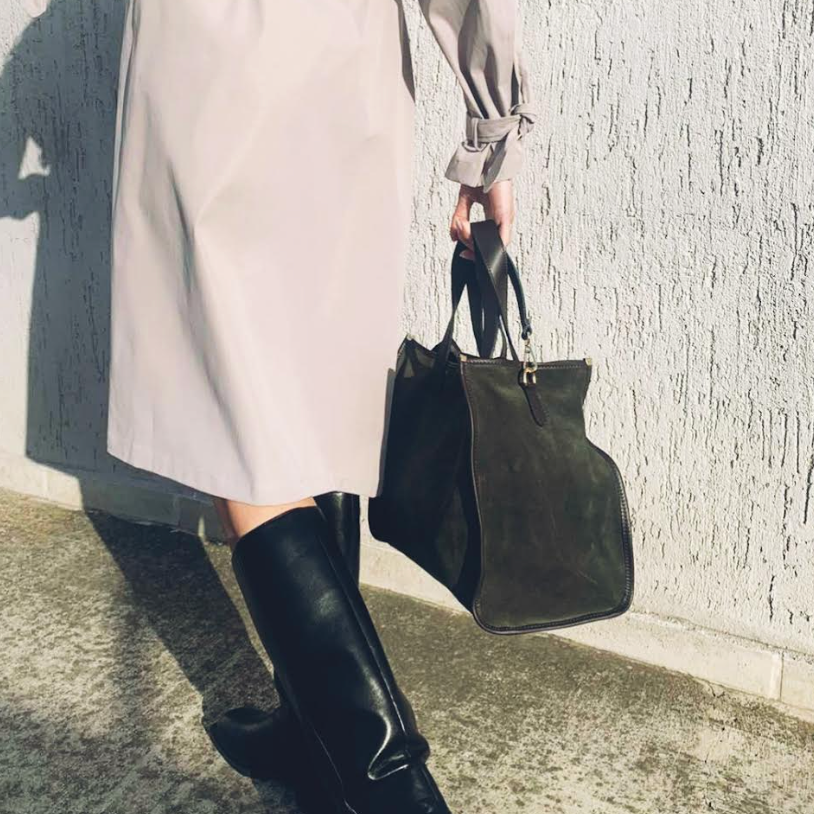 Suede Tote Bag