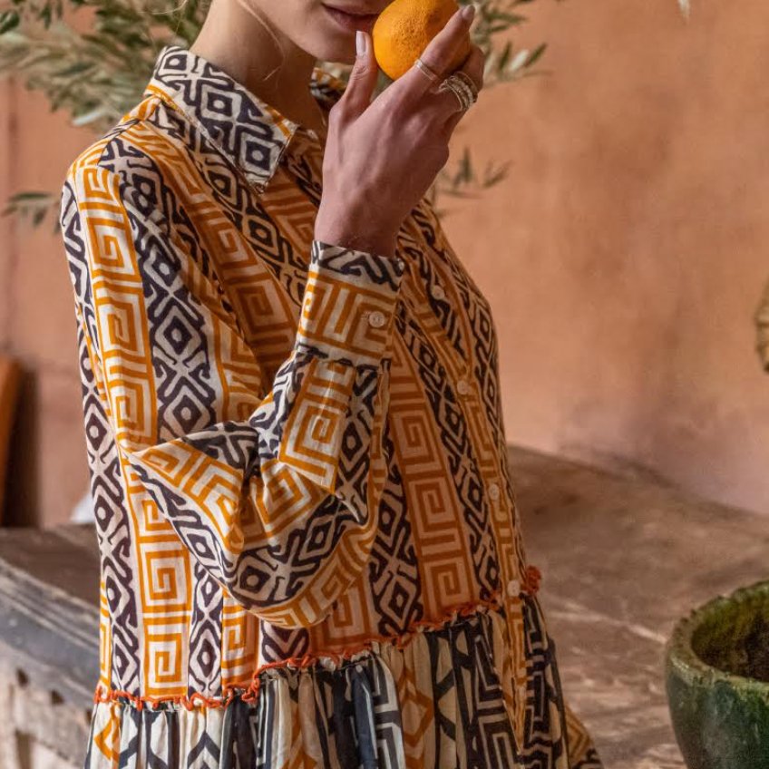 Printed Cuba Dress