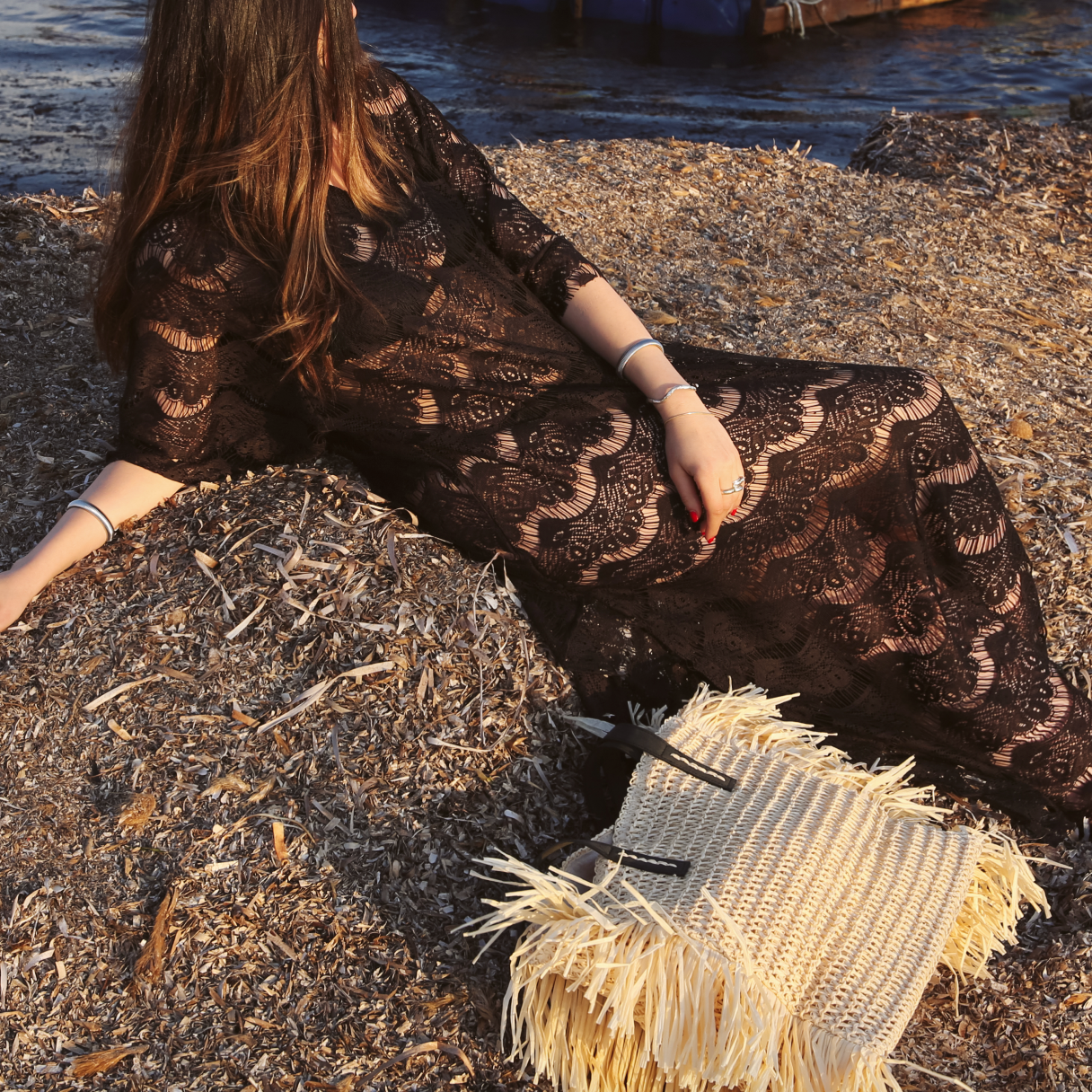 Long Lace Kimono