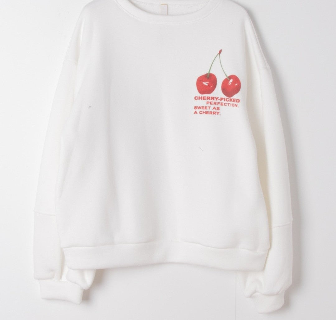 CELIA fleece printed sweatshirt