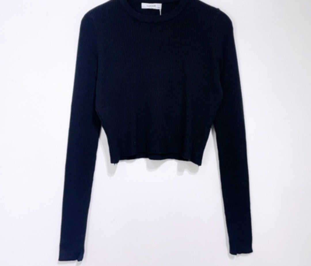 Fitted short cut sweater