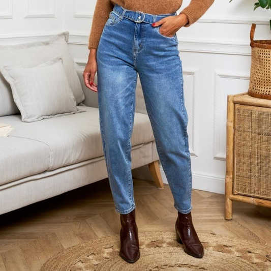 Mum-fit Jean with Belt