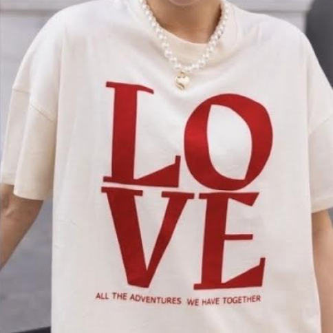 "Love" Printed T-shirt