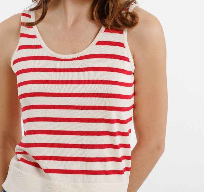 Red stripes T-shirt